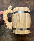 Chope en bois et mtal