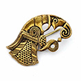 Broche corbeau bronze PP34