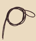 Lacet en cuir - section ronde