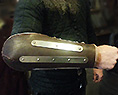 Protection d'avant-bras cuir et acier